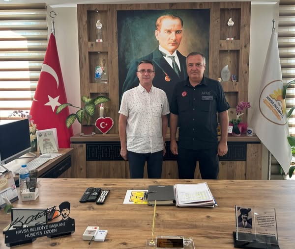 AFAD İl Müdürü Cengiz KARAKUŞ'tan Belediye Başkanımıza Ziyaret