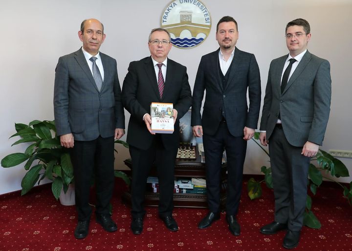 Trakya Üniversitesi Rektörü Prof Dr Erhan Tabakoğlu’na Ziyaret