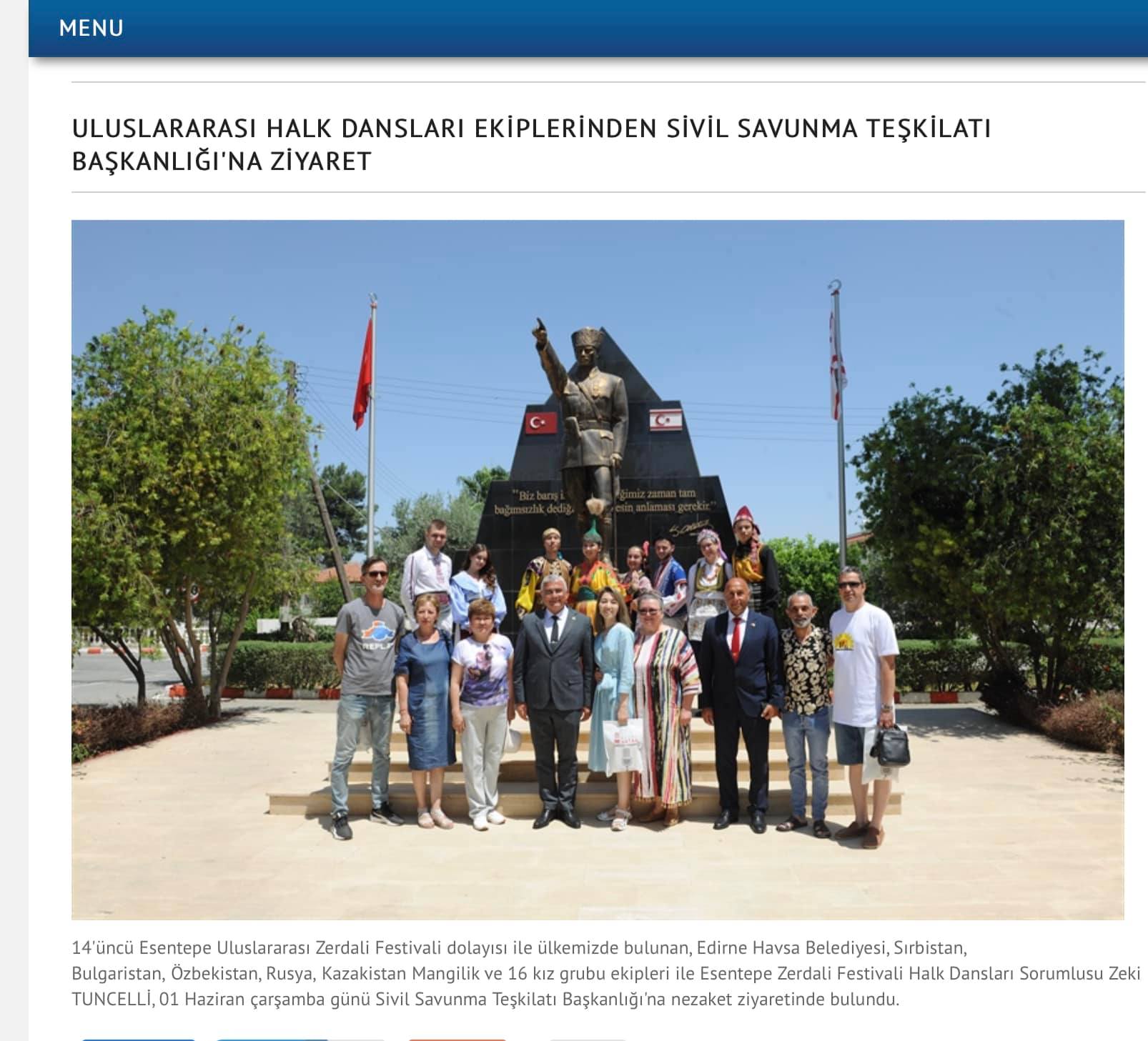 HAVSA BELEDİYESİ HALK OYUNLARI EKİBİMİZ KIBRIS’TA ZİYARETLERİNE DEVAM EDİYOR 
