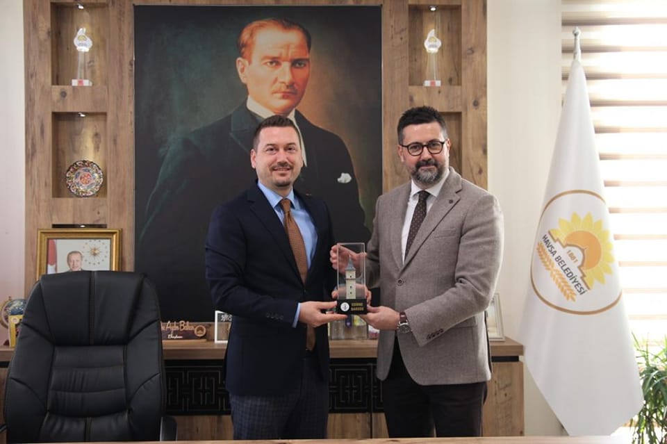 Av. Gökhan Karakoç Belediye Başkanımız Av. Aydın Balkan'a Ziyareti